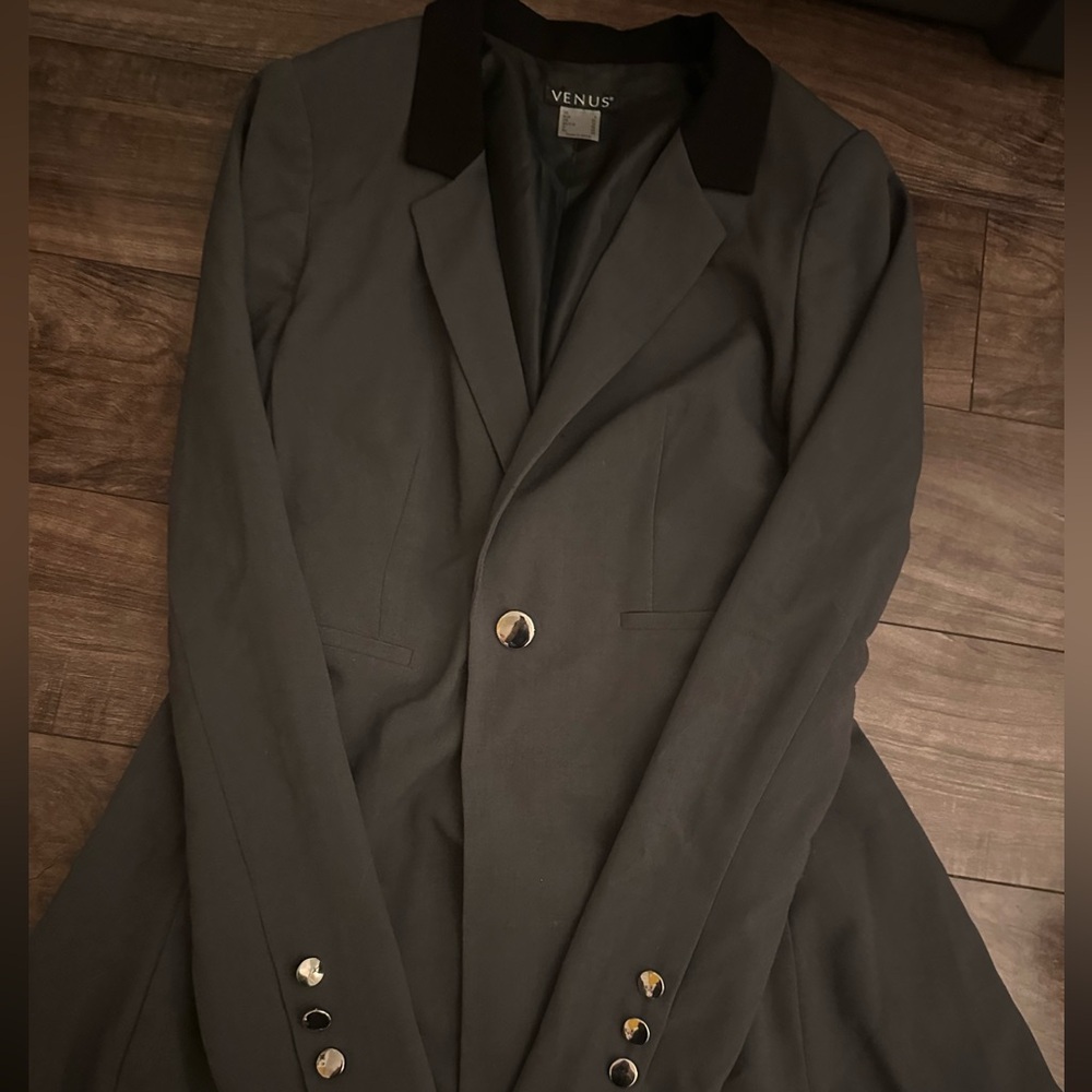 VENUS Black Jacket with Gray Lining